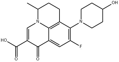 (+/-)-9-Fluoro-6,7-dihydro-8-(4-hydroxypiperidino)-5-methyl-1-oxo-1H,5H-benzo[ij]quinolizine-2-carboxylic acid(124858-35-1)